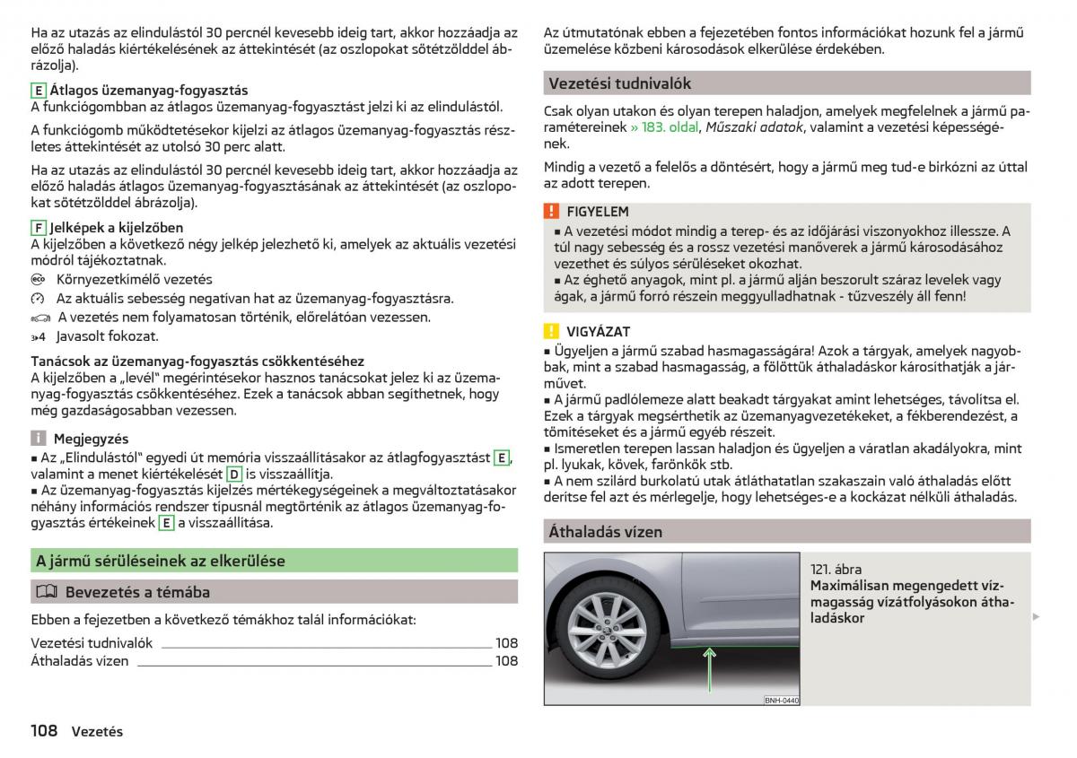 Skoda Rapid Kezelesi utmutato / page 110