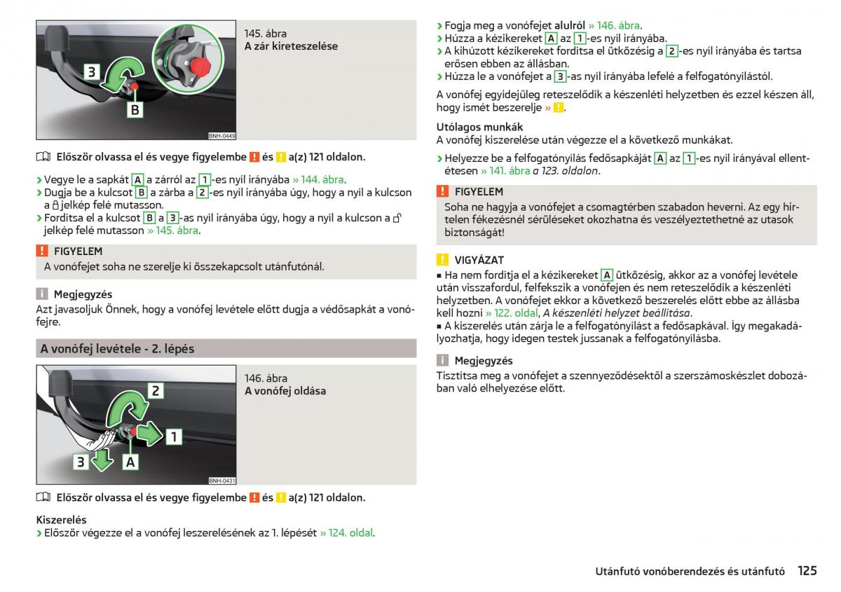 Skoda Rapid Kezelesi utmutato / page 127