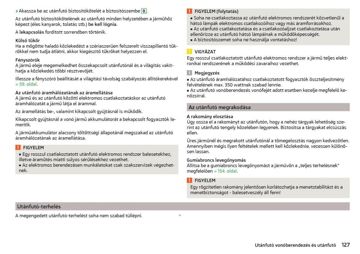 Skoda Rapid Kezelesi utmutato / page 129