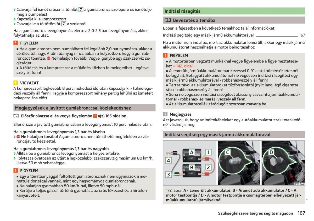 Skoda Rapid Kezelesi utmutato / page 169