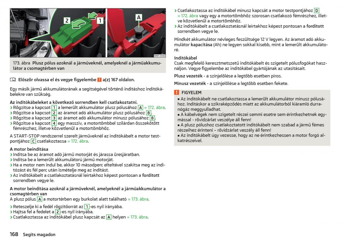 Skoda Rapid Kezelesi utmutato / page 170