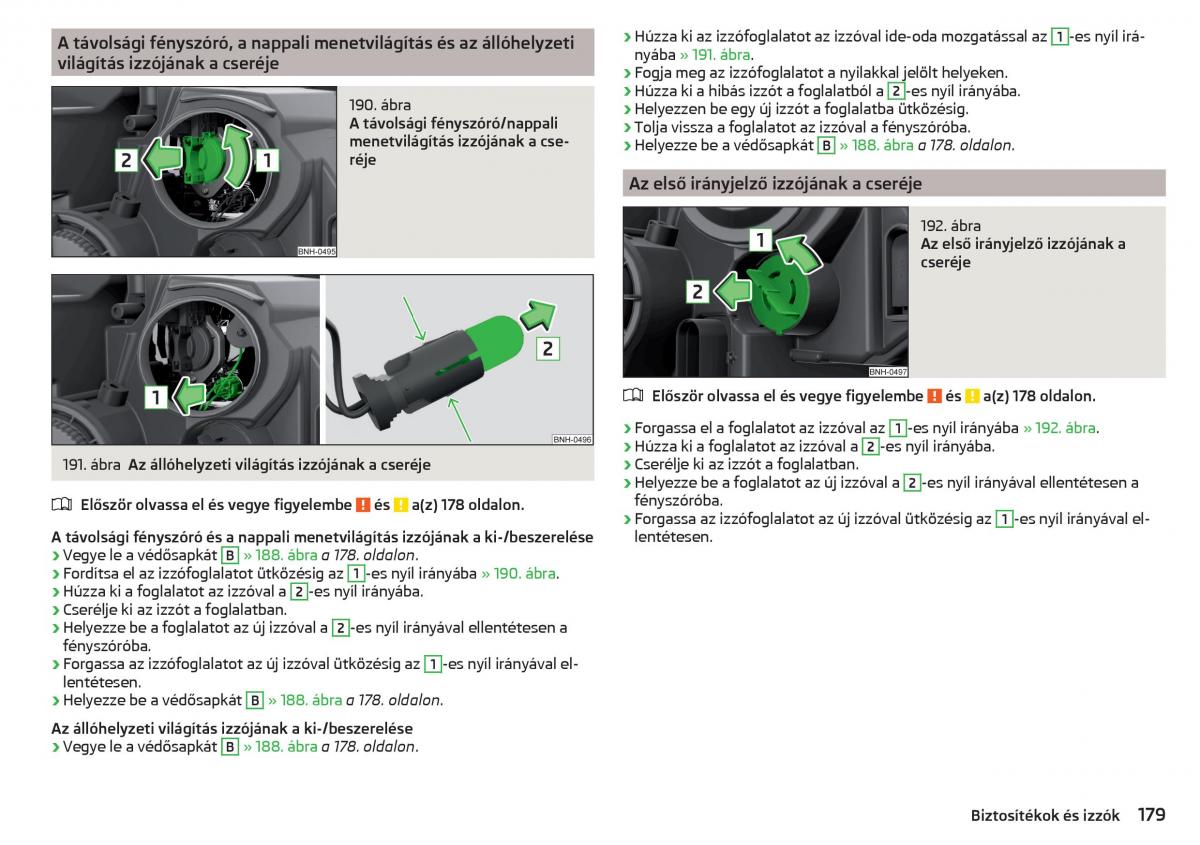 Skoda Rapid Kezelesi utmutato / page 181