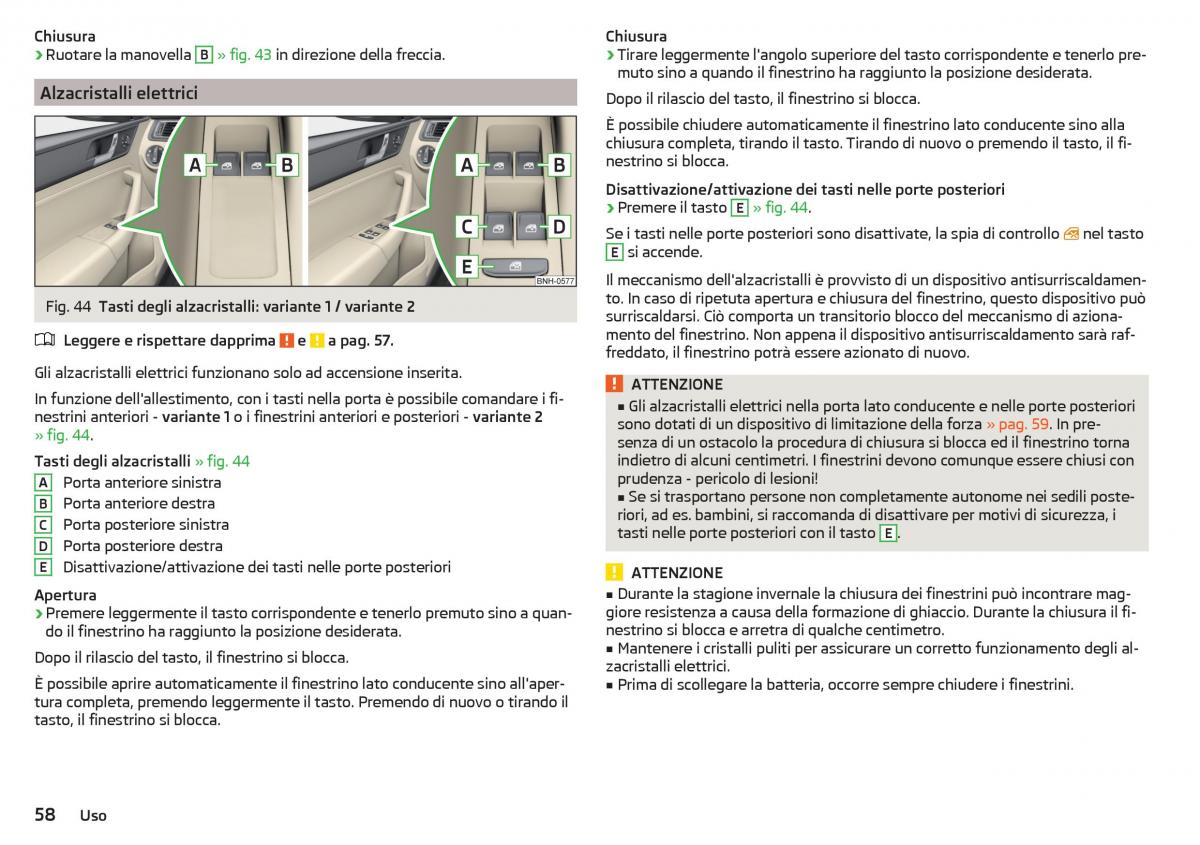 Skoda Rapid manuale del proprietario / page 60