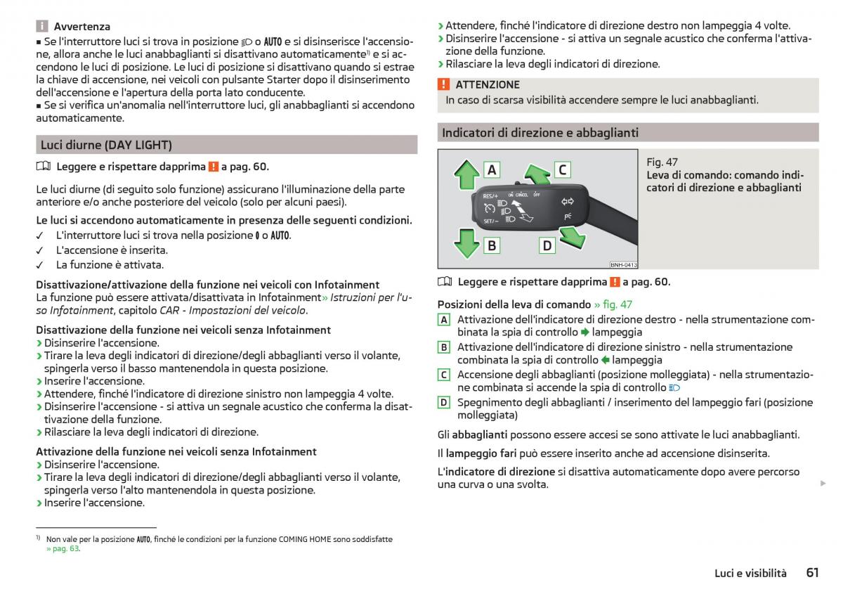 Skoda Rapid manuale del proprietario / page 63