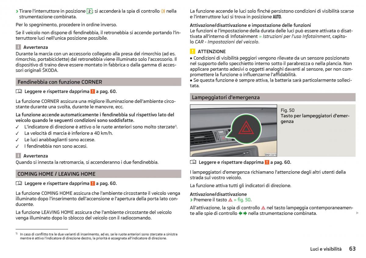 Skoda Rapid manuale del proprietario / page 65