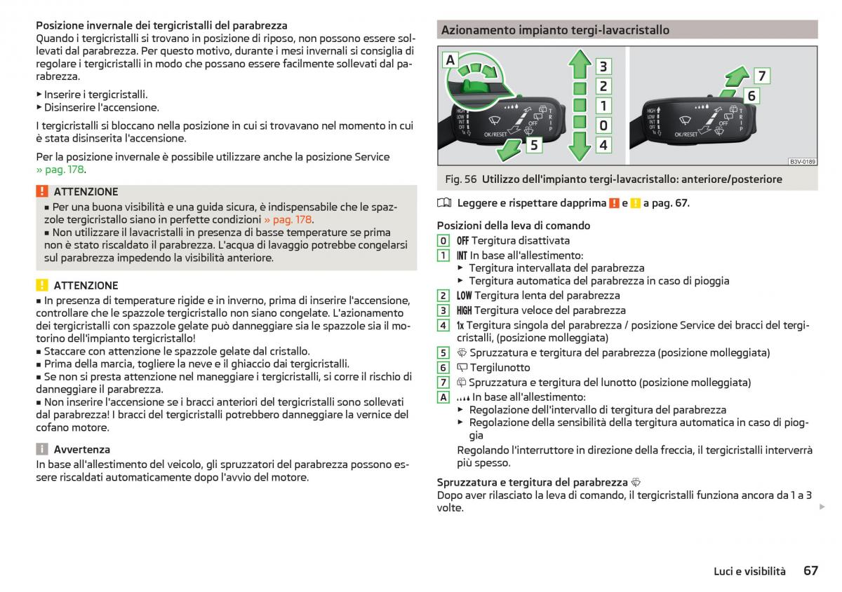 Skoda Rapid manuale del proprietario / page 69