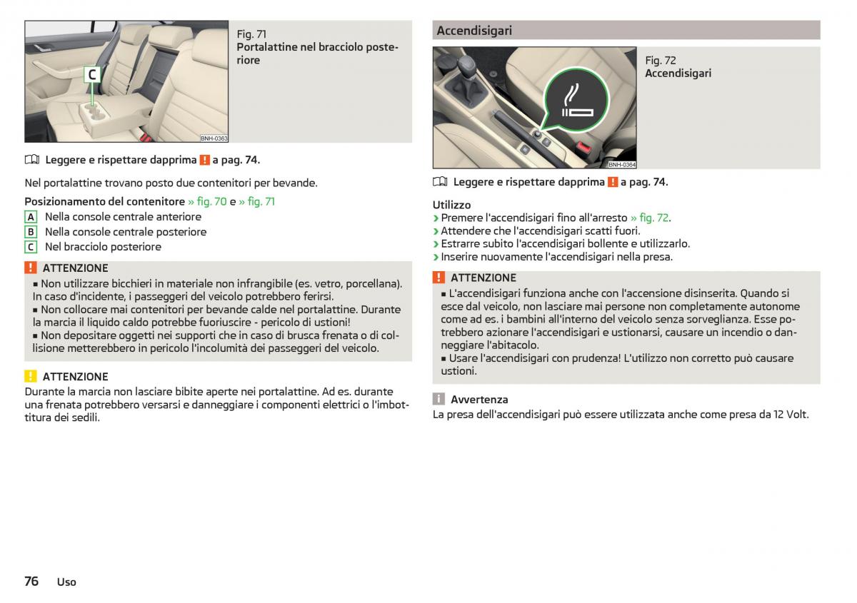 Skoda Rapid manuale del proprietario / page 78