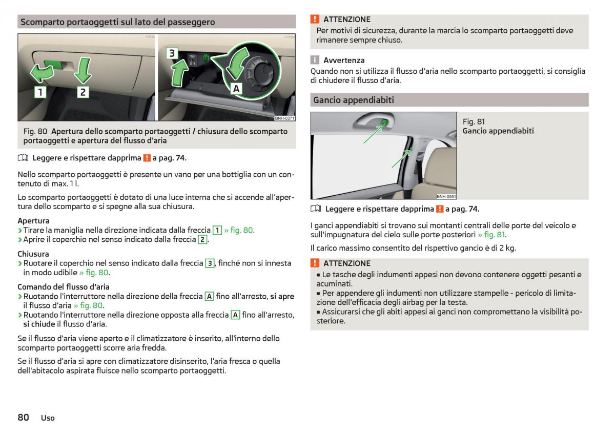 Skoda Rapid manuale del proprietario / page 82