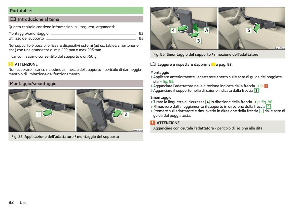 Skoda Rapid manuale del proprietario / page 84