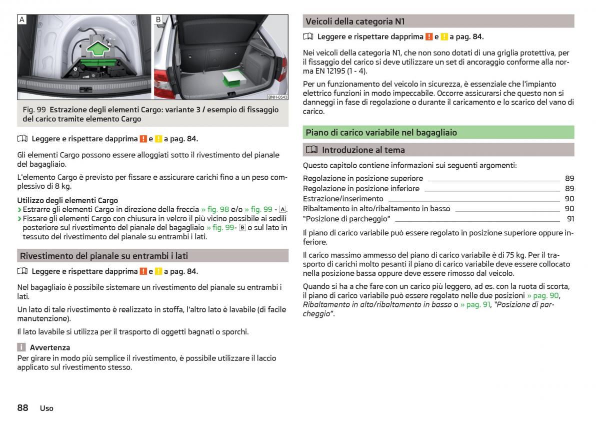 Skoda Rapid manuale del proprietario / page 90