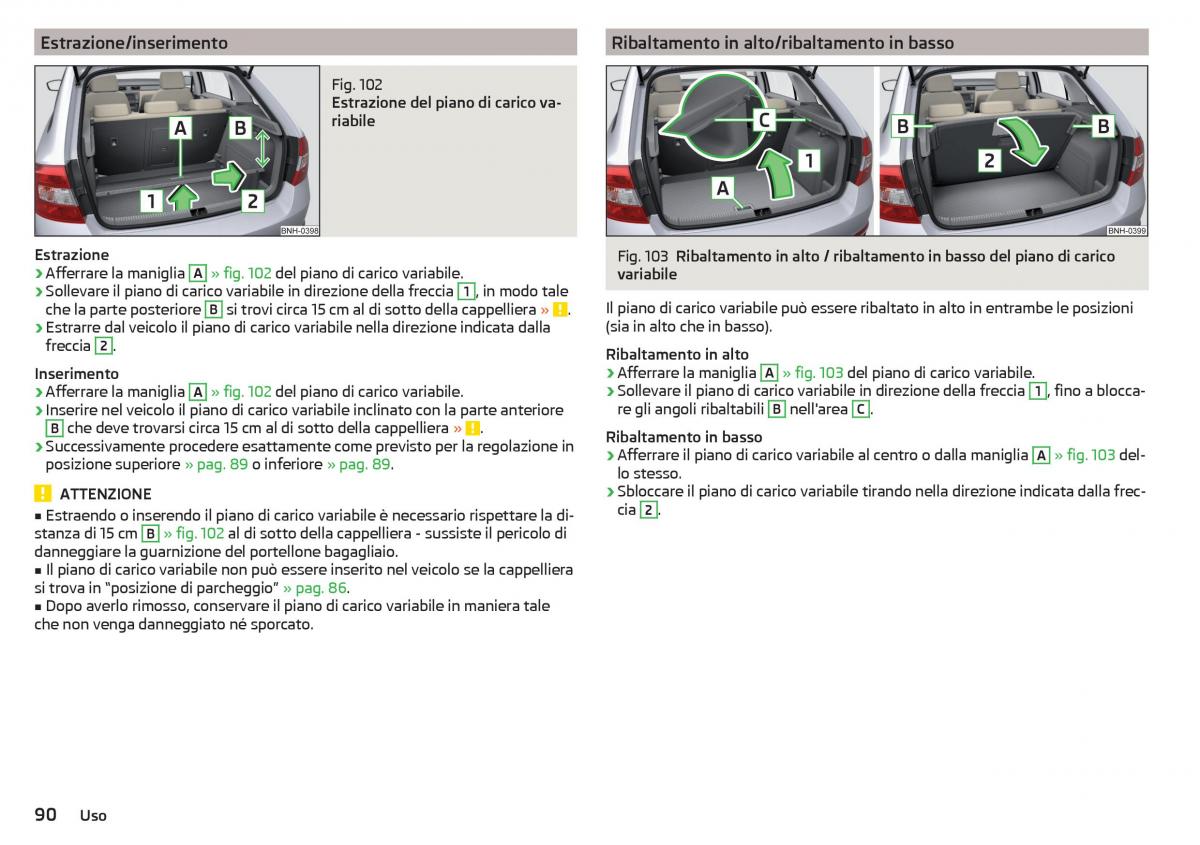 Skoda Rapid manuale del proprietario / page 92