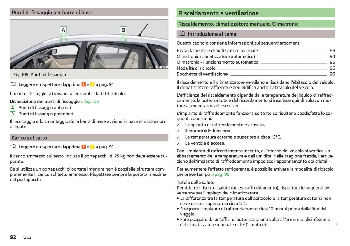 Skoda Rapid manuale del proprietario / page 94