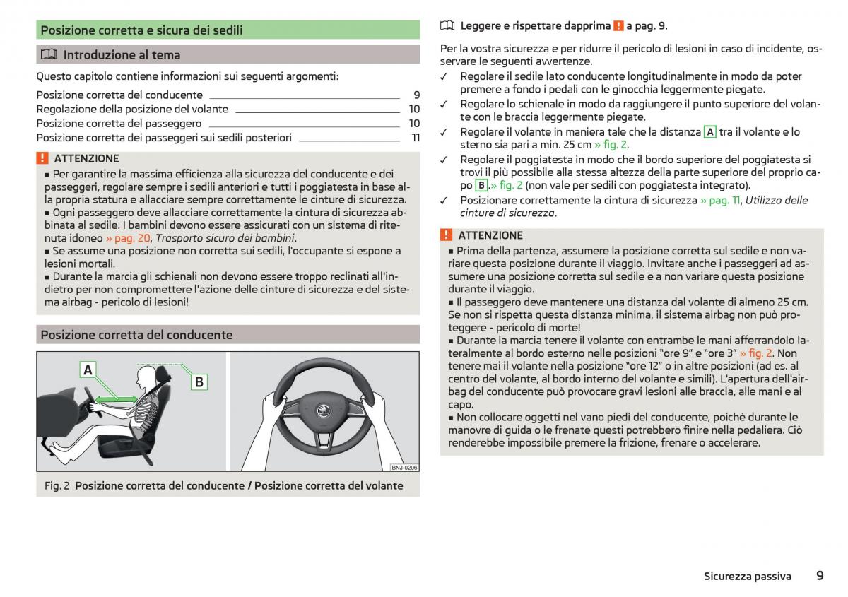 Skoda Rapid manuale del proprietario / page 11