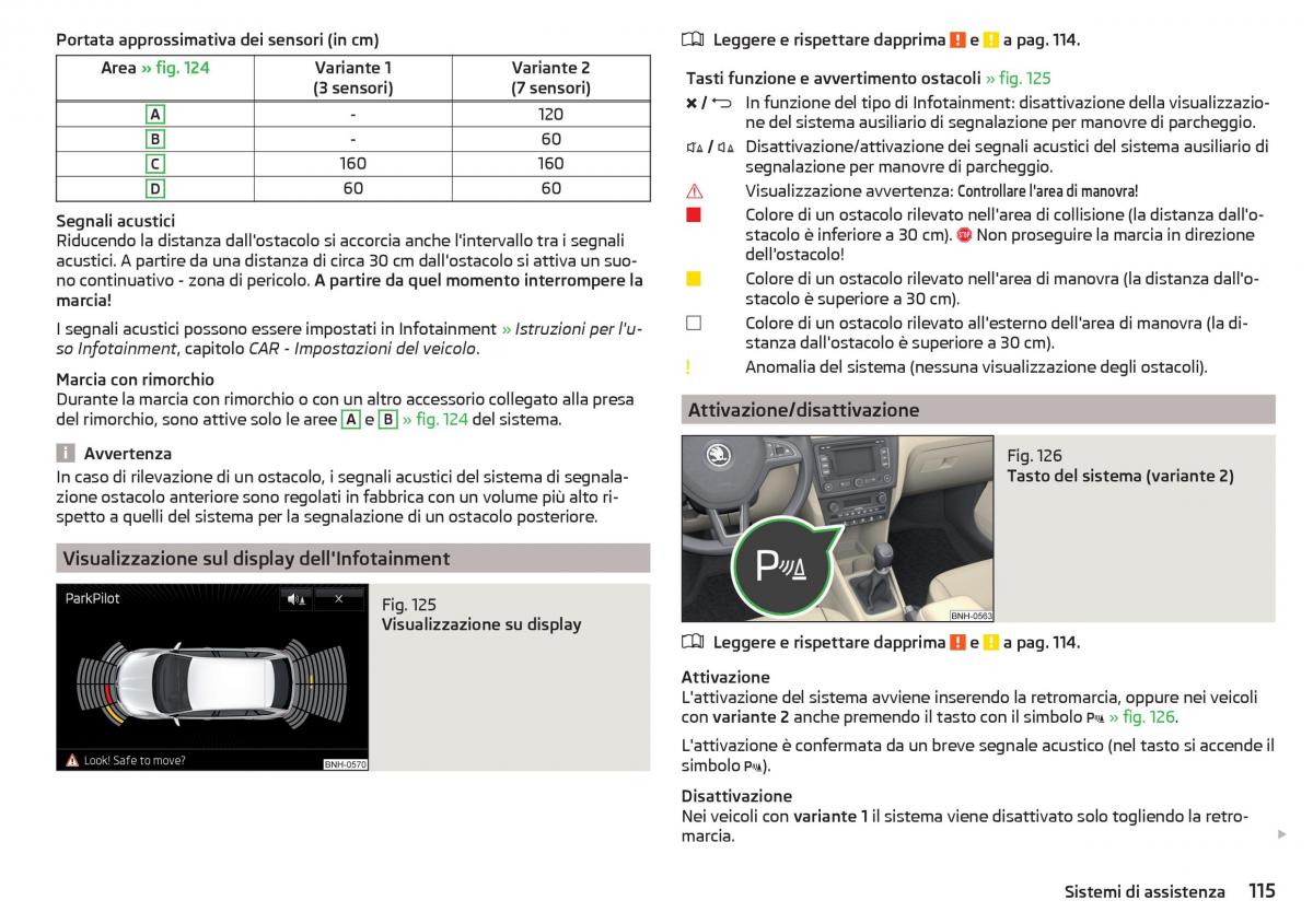 Skoda Rapid manuale del proprietario / page 117