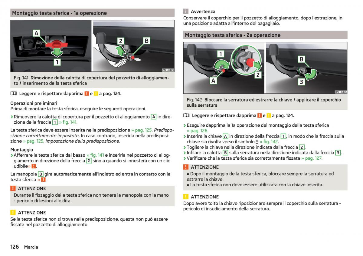 Skoda Rapid manuale del proprietario / page 128