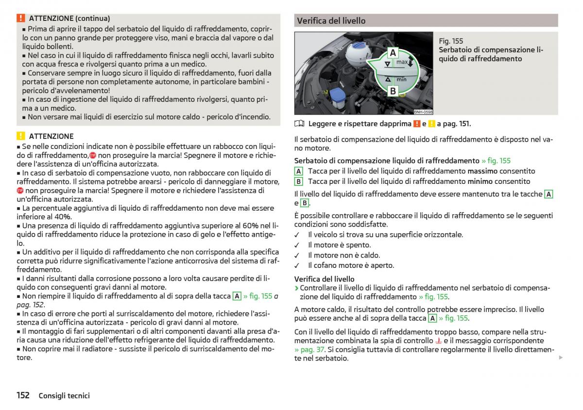 Skoda Rapid manuale del proprietario / page 154