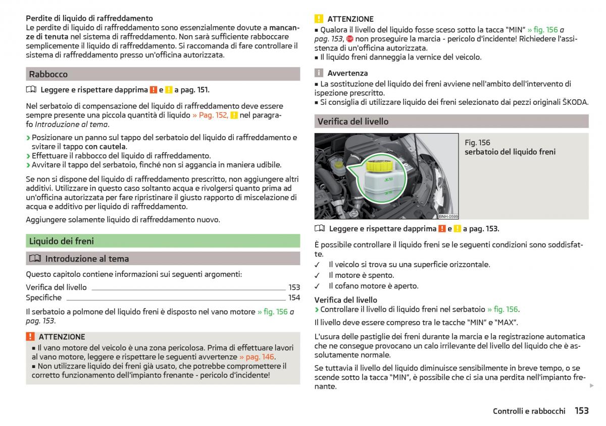 Skoda Rapid manuale del proprietario / page 155