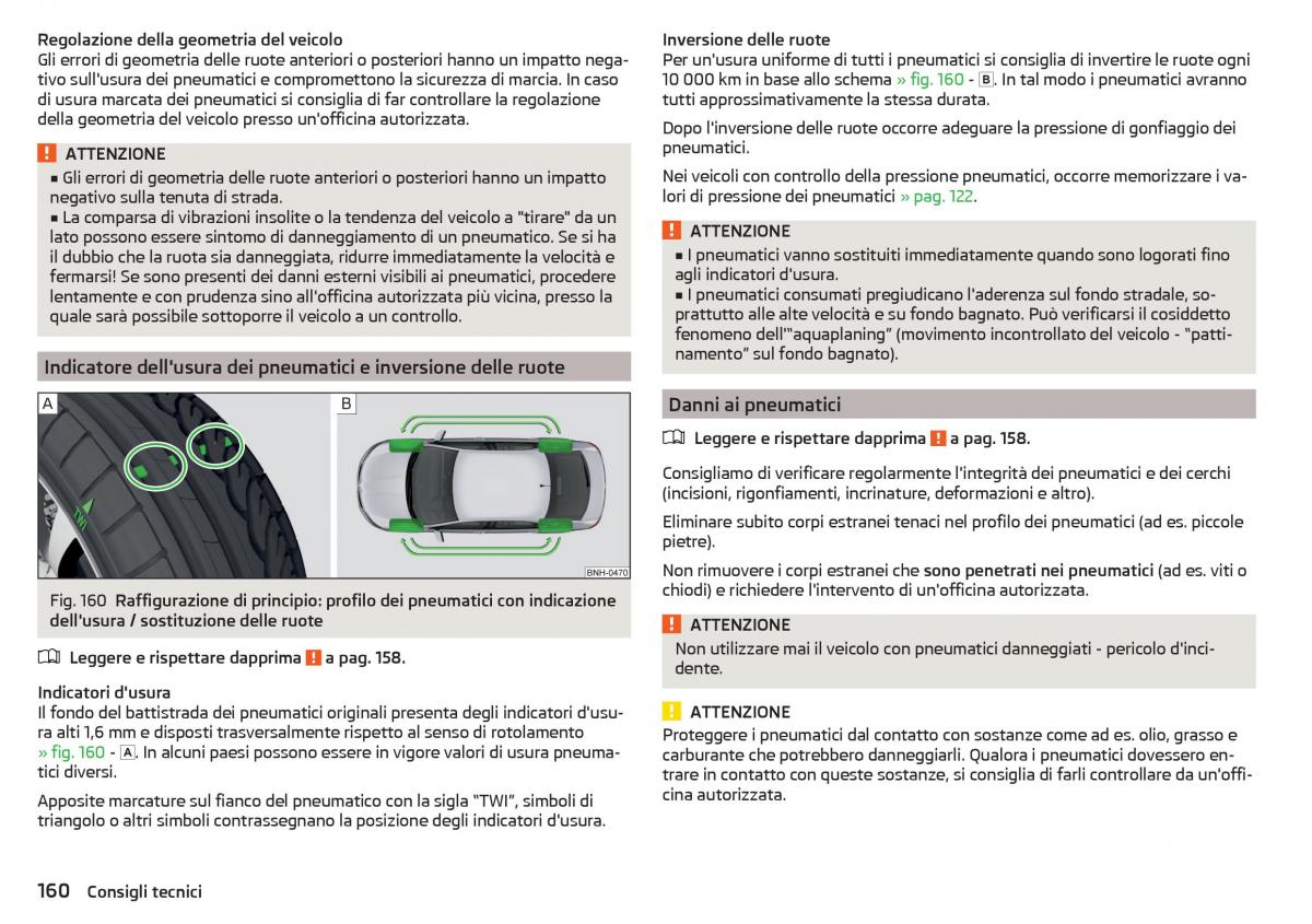 Skoda Rapid manuale del proprietario / page 162