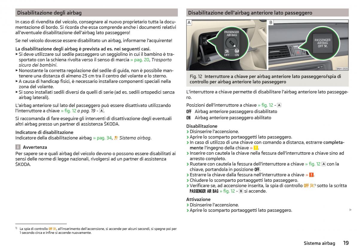 Skoda Rapid manuale del proprietario / page 21