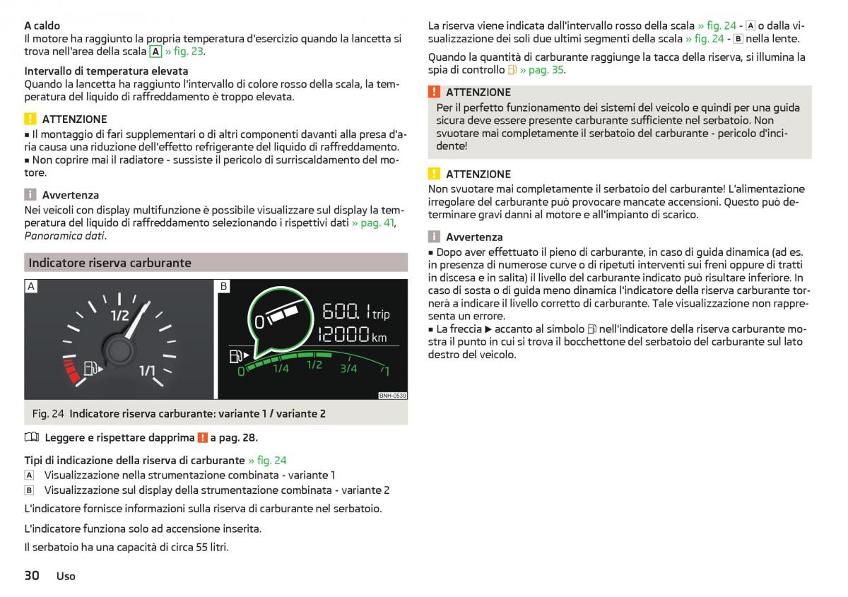 Skoda Rapid manuale del proprietario / page 32