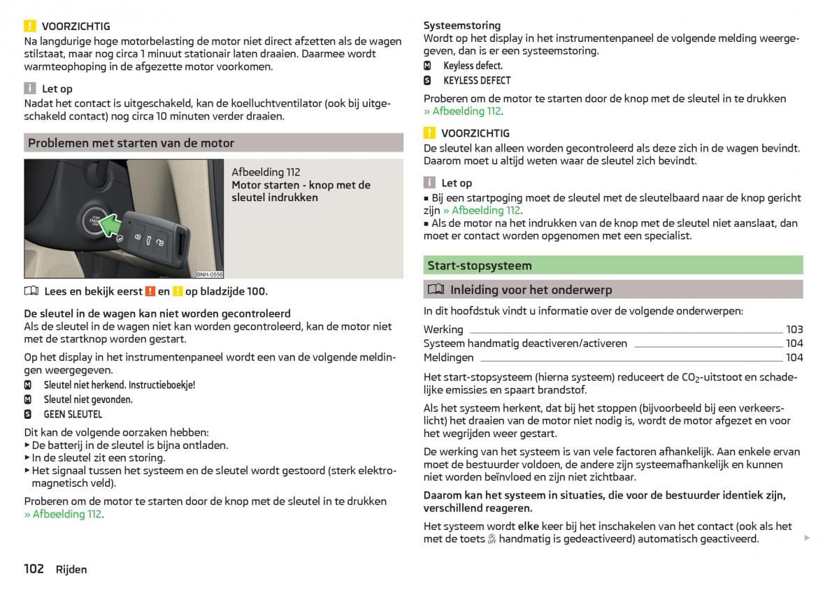 Skoda Rapid handleiding / page 104