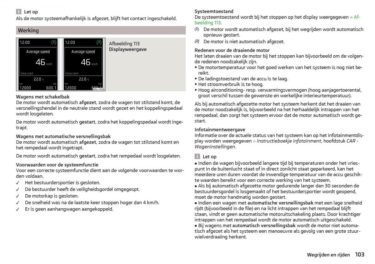 Skoda Rapid handleiding / page 105