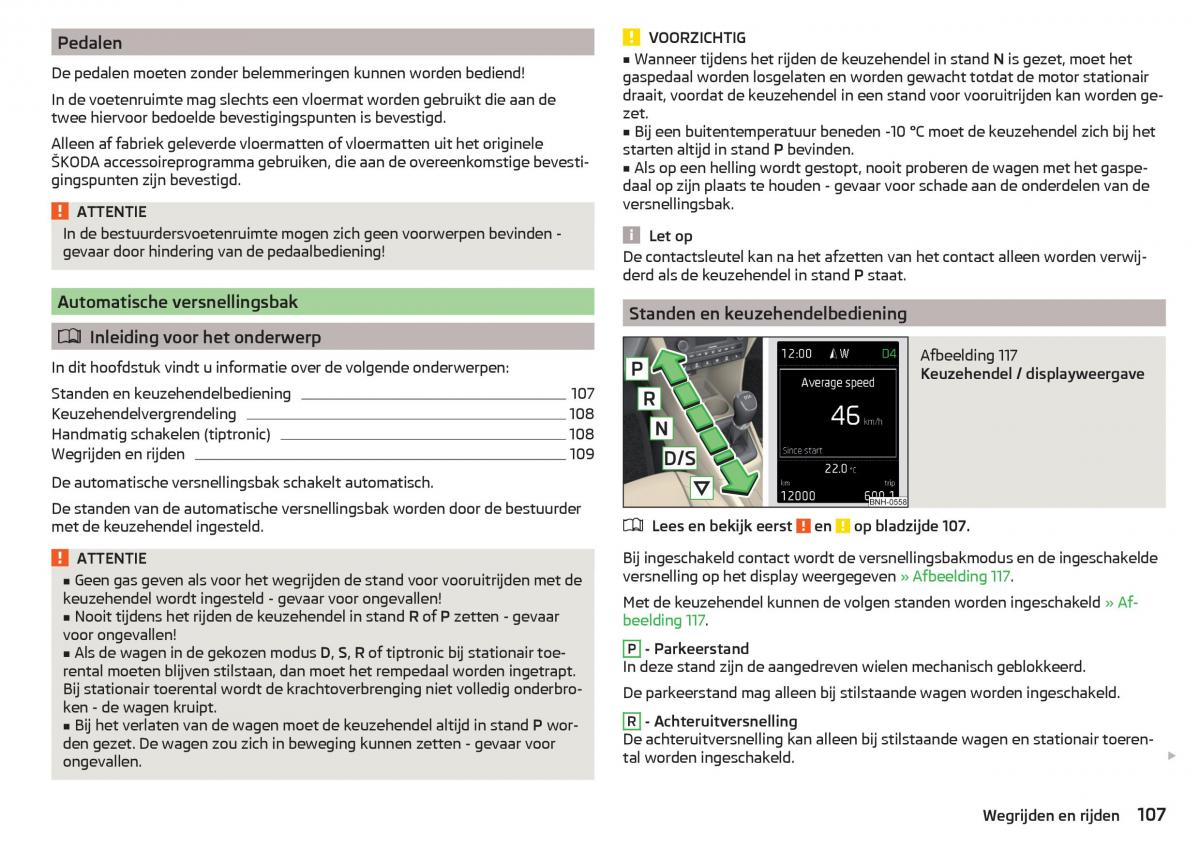 Skoda Rapid handleiding / page 109