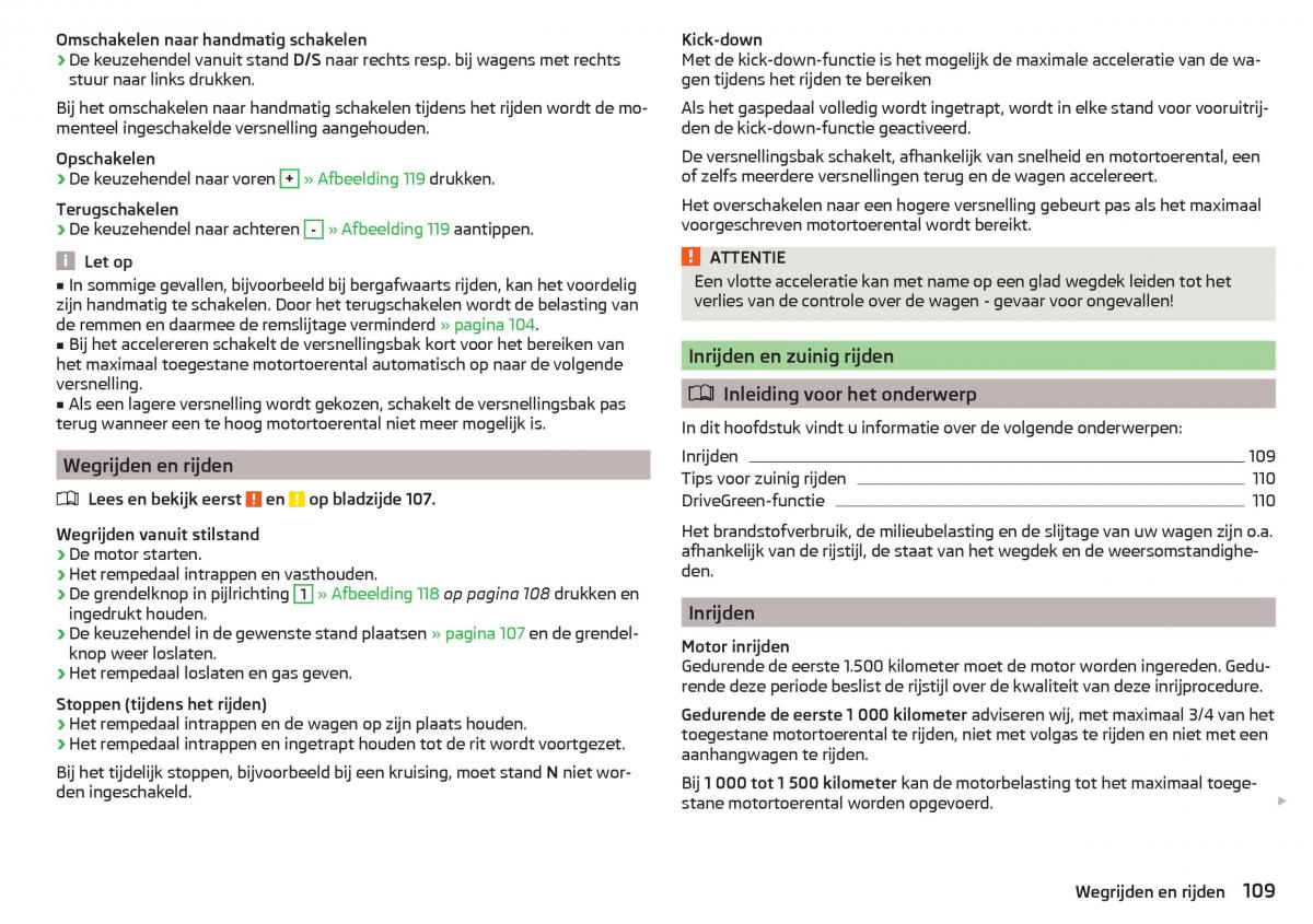 Skoda Rapid handleiding / page 111