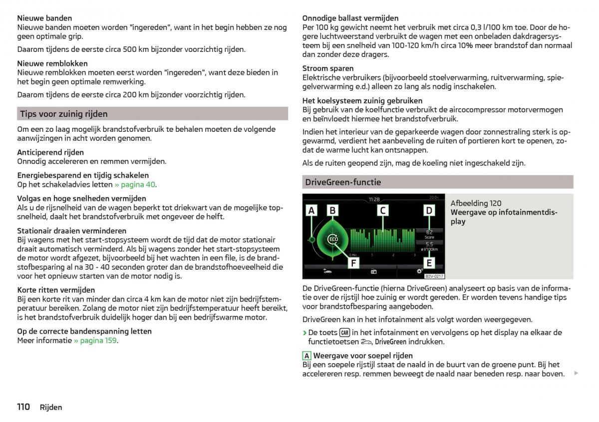 Skoda Rapid handleiding / page 112