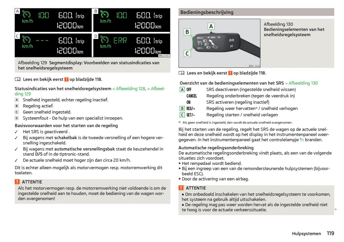 Skoda Rapid handleiding / page 121