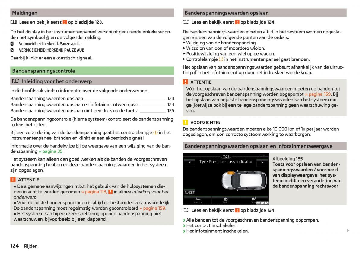 Skoda Rapid handleiding / page 126