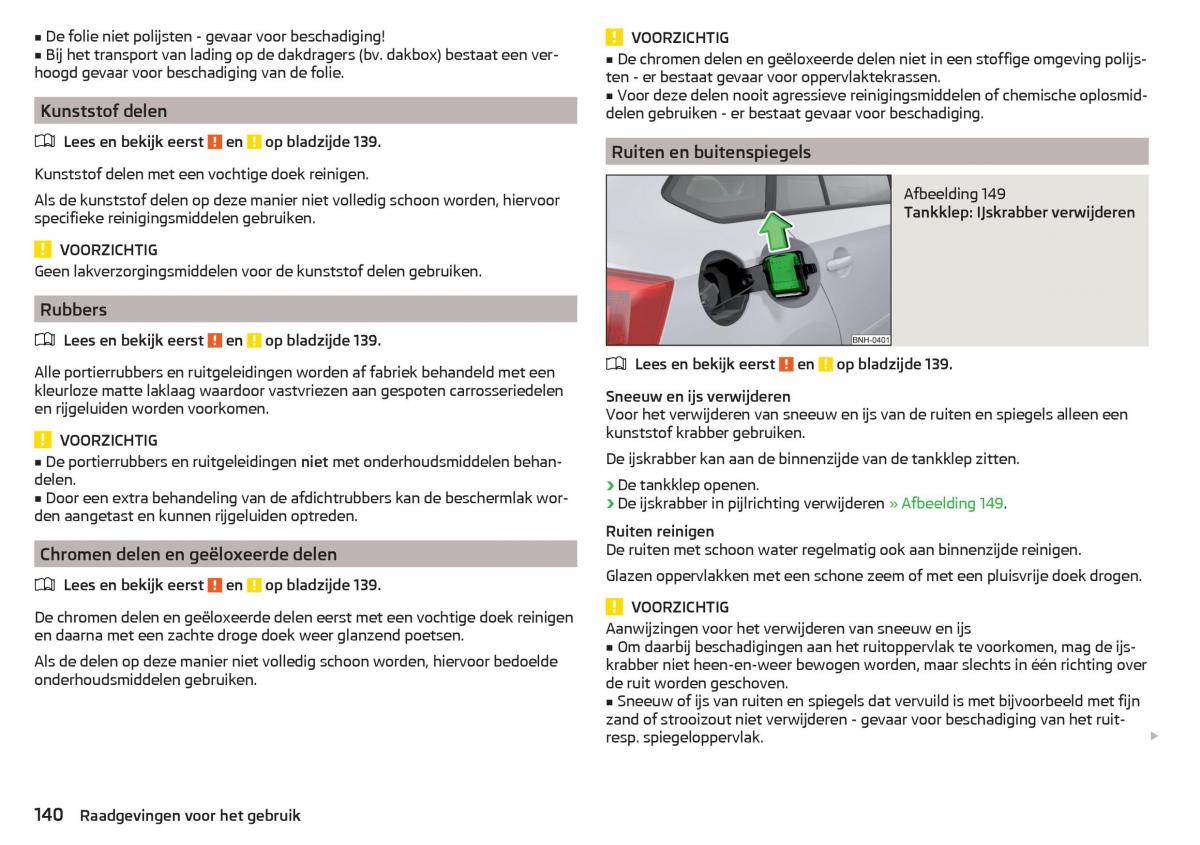 Skoda Rapid handleiding / page 142