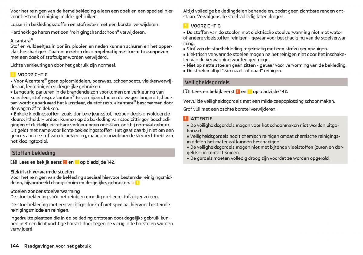 Skoda Rapid handleiding / page 146