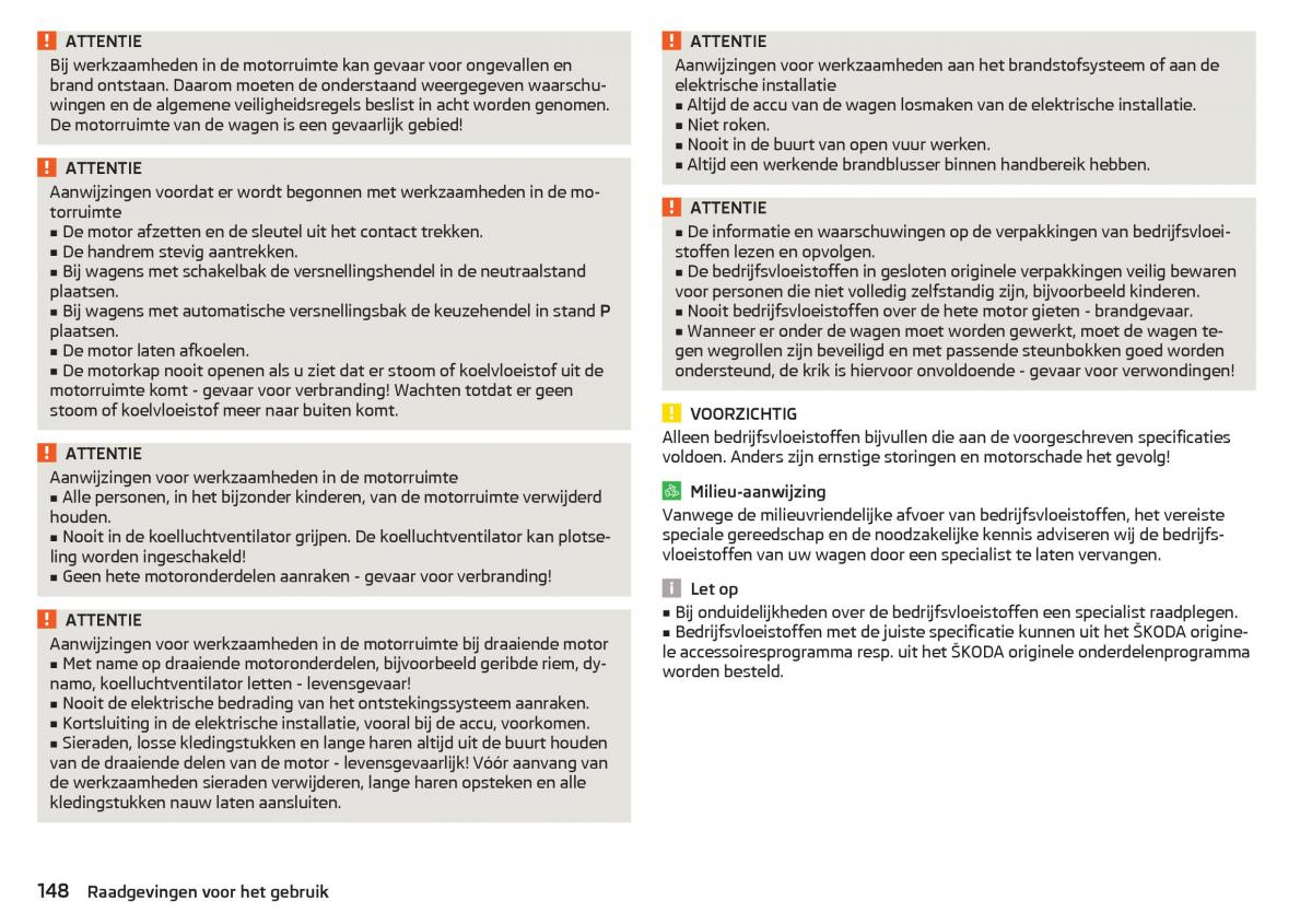 Skoda Rapid handleiding / page 150