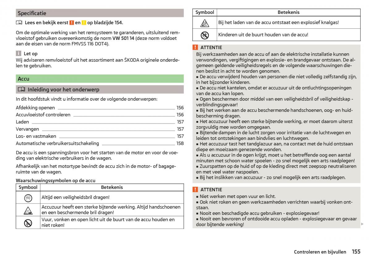 Skoda Rapid handleiding / page 157