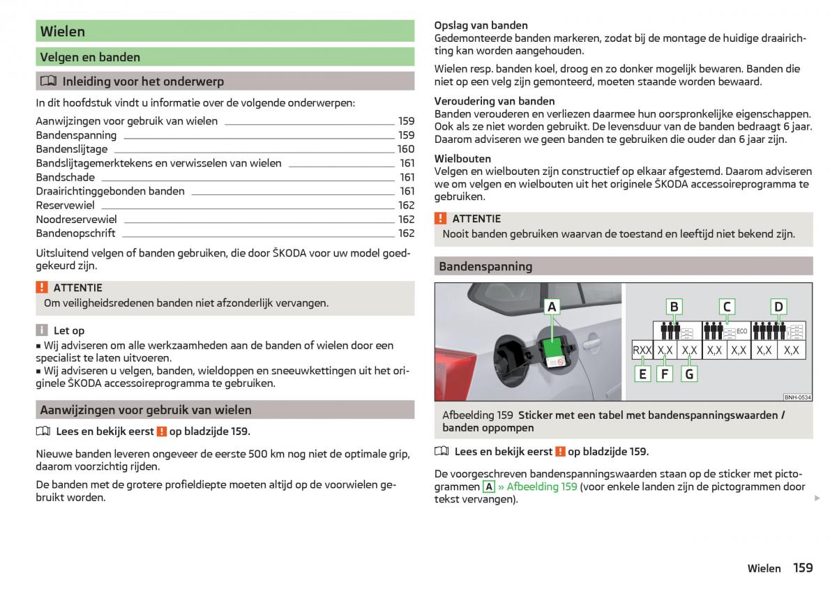 Skoda Rapid handleiding / page 161