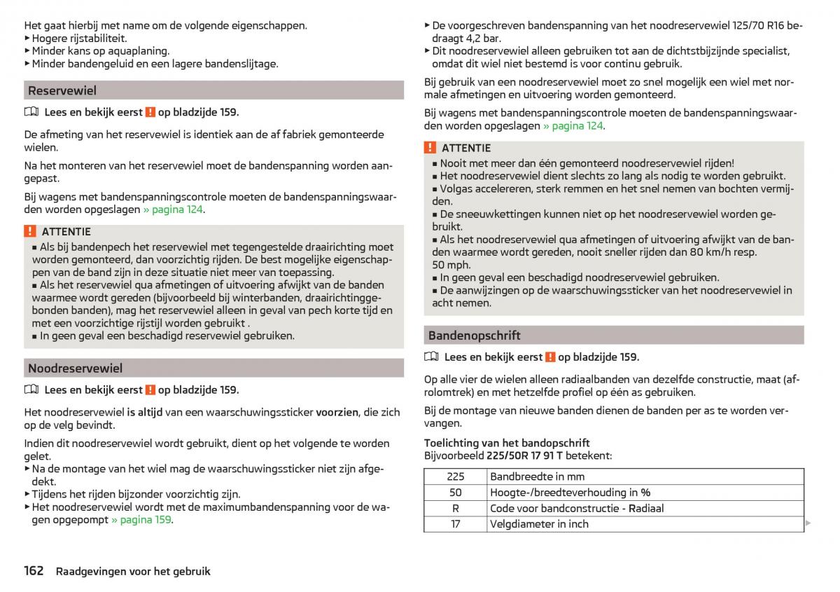 Skoda Rapid handleiding / page 164