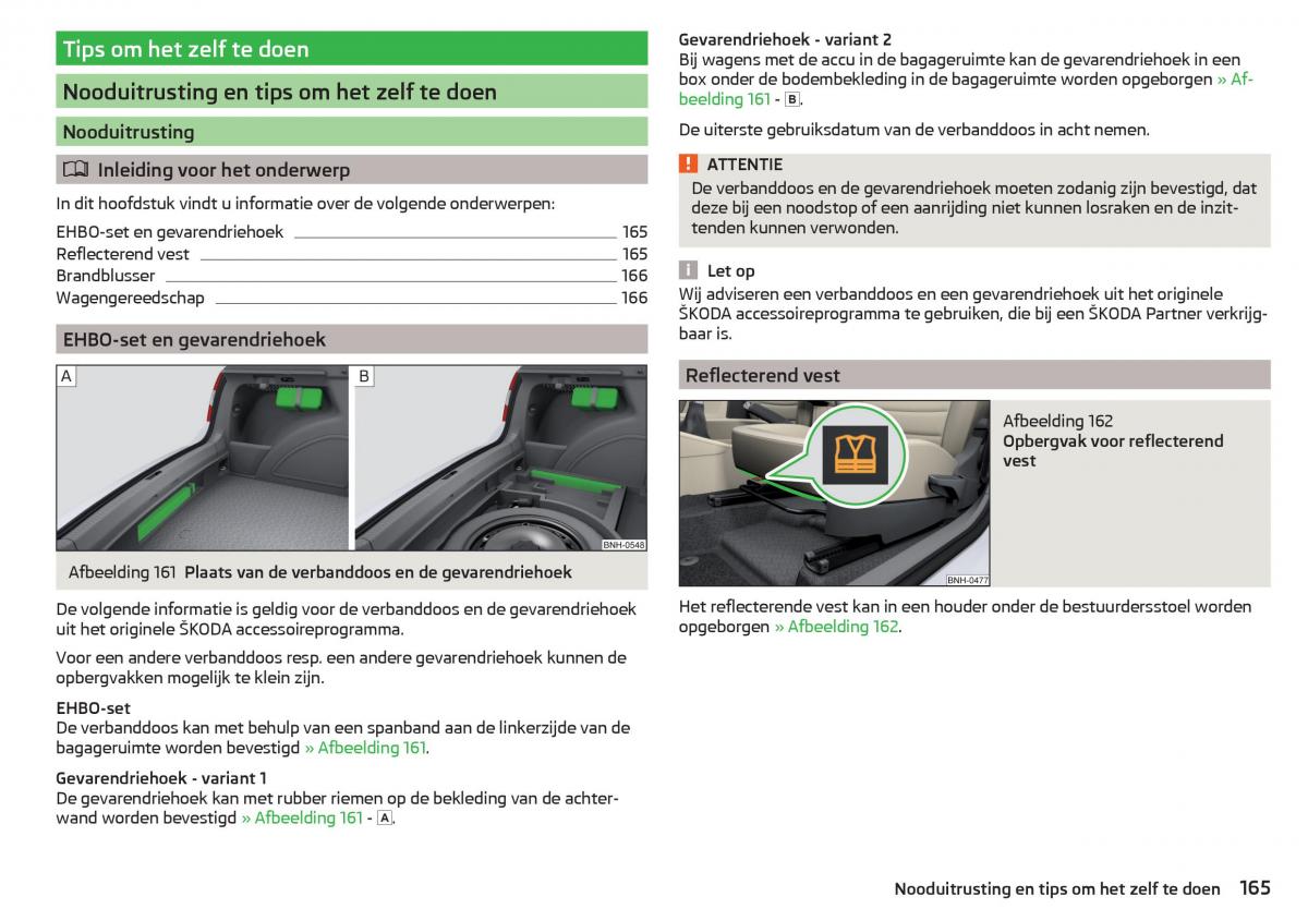 Skoda Rapid handleiding / page 167