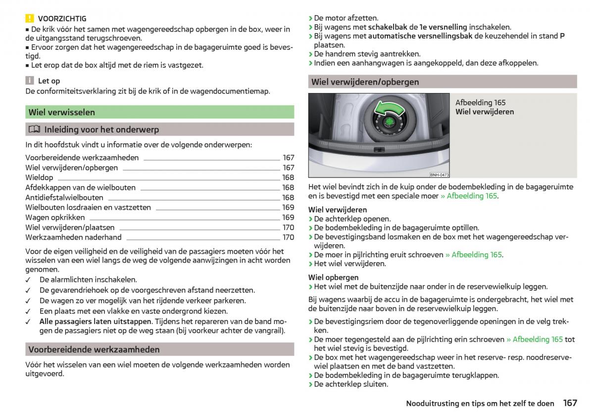 Skoda Rapid handleiding / page 169