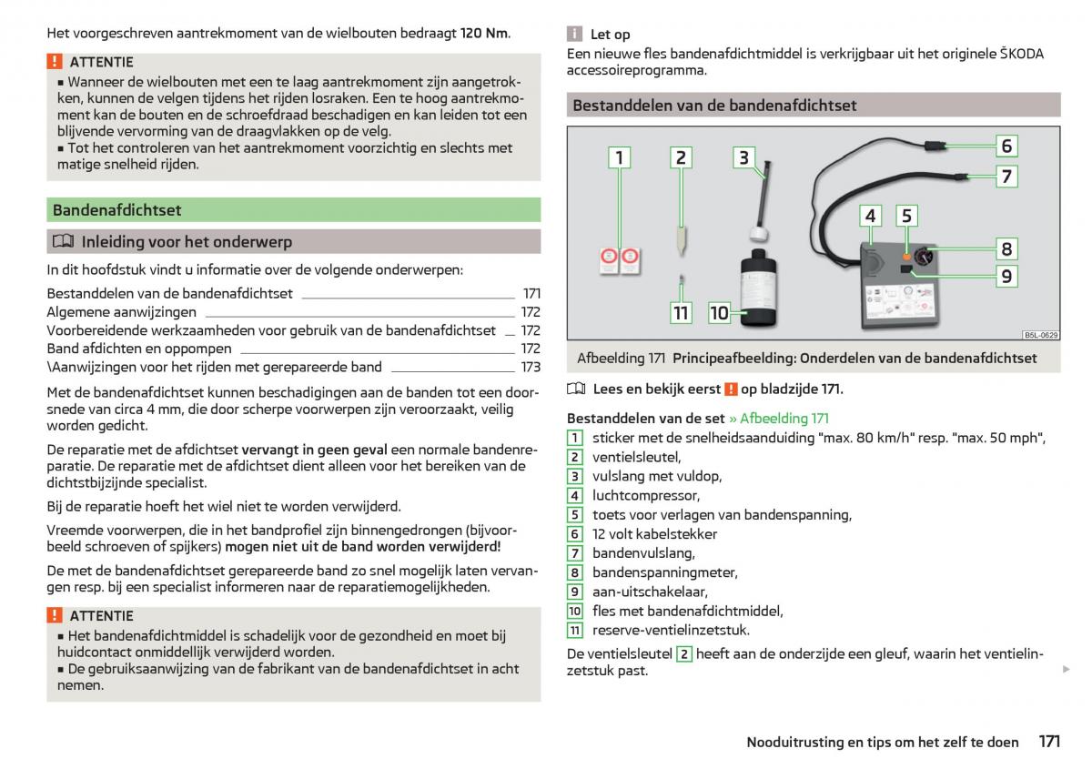 Skoda Rapid handleiding / page 173