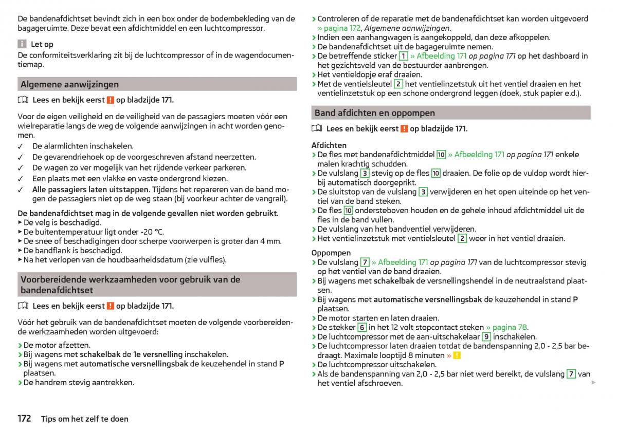 Skoda Rapid handleiding / page 174