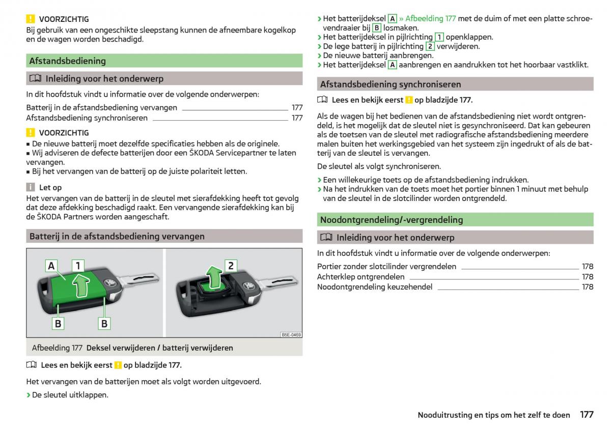 Skoda Rapid handleiding / page 179