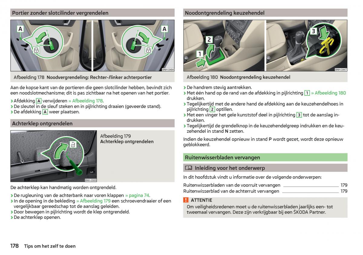 Skoda Rapid handleiding / page 180