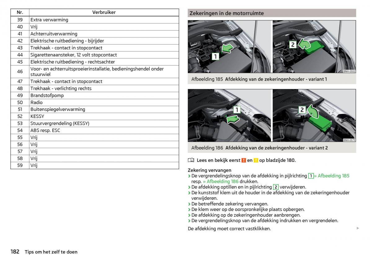 Skoda Rapid handleiding / page 184