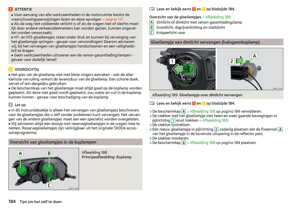 Skoda Rapid handleiding / page 186