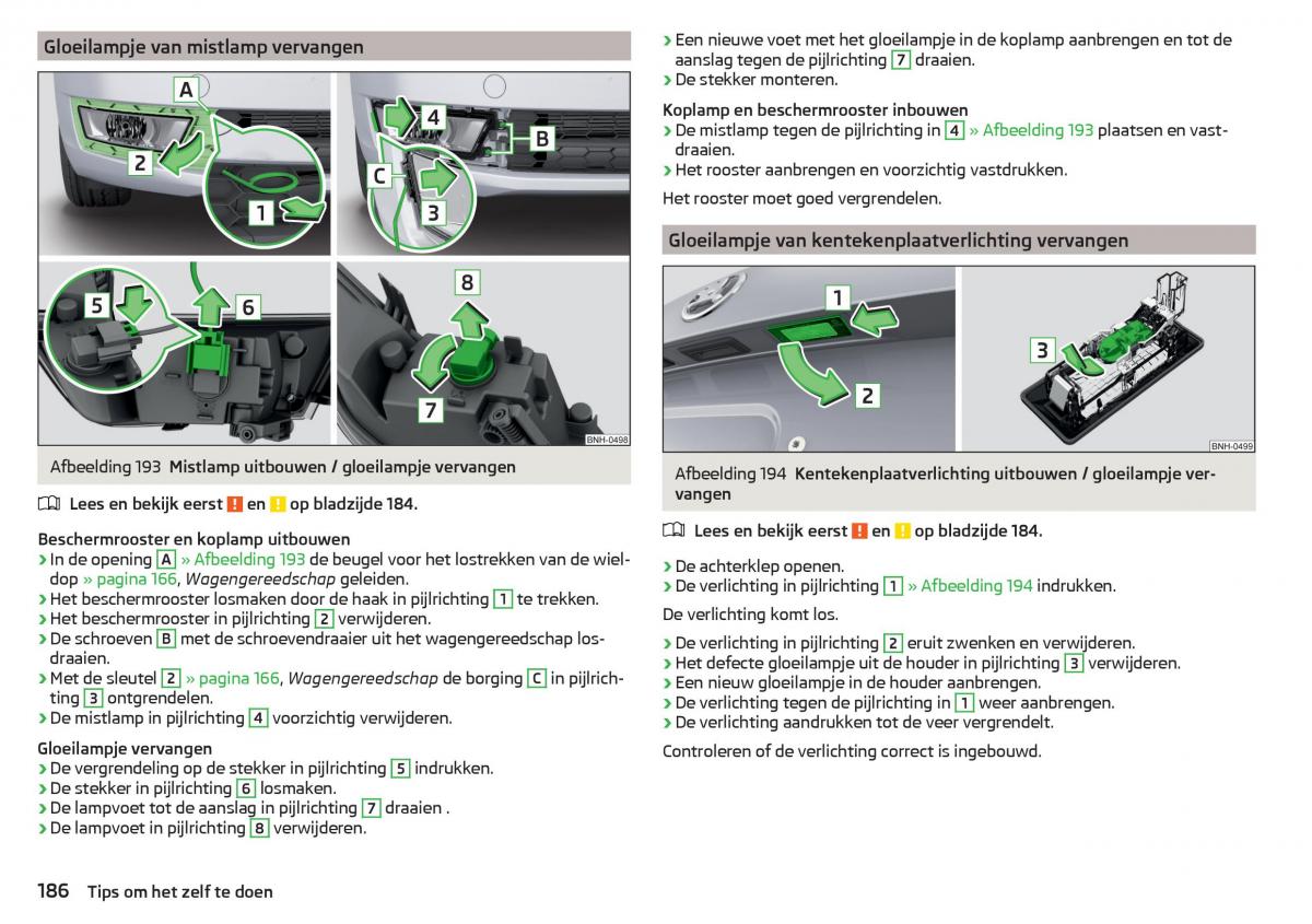 Skoda Rapid handleiding / page 188