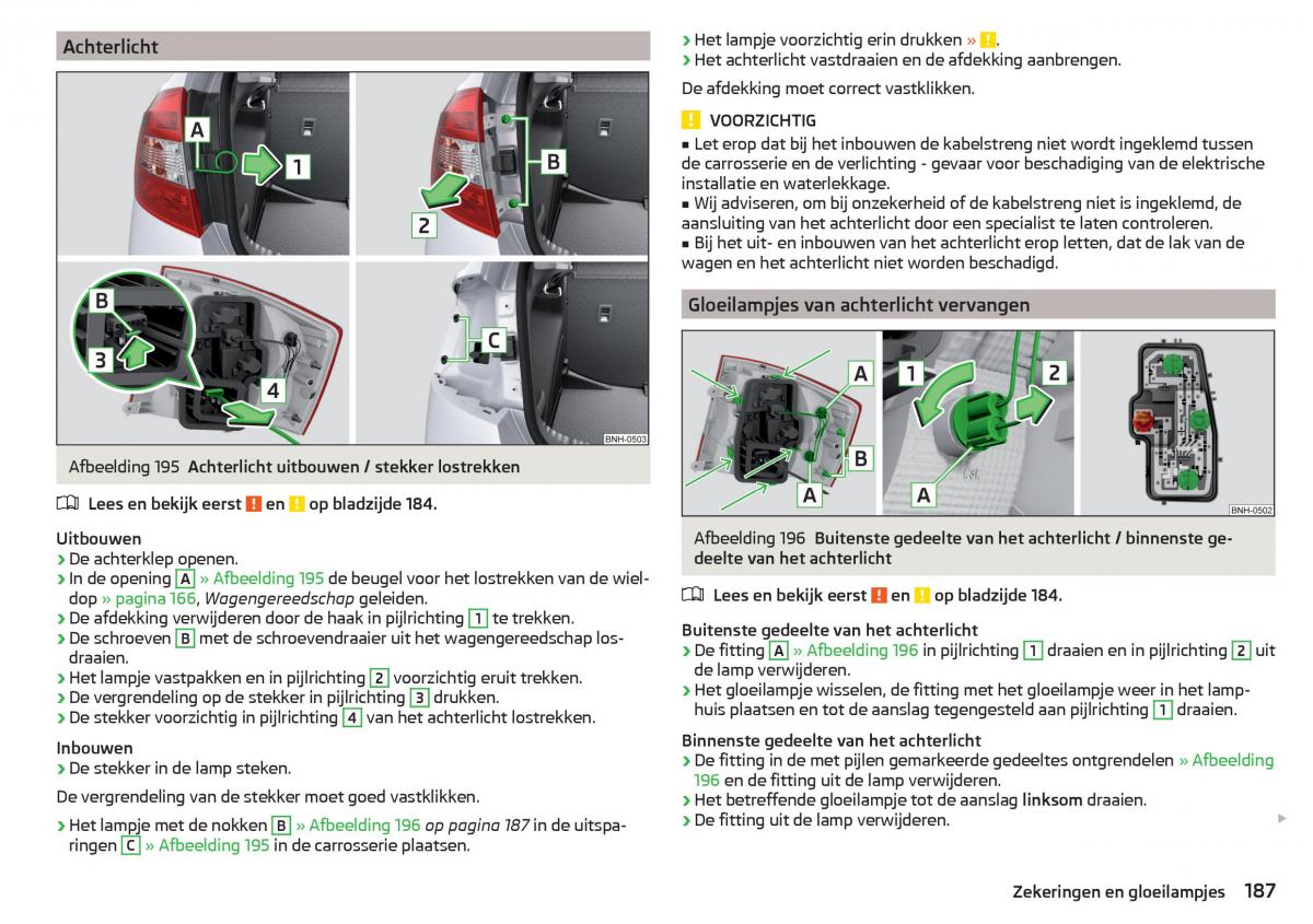 Skoda Rapid handleiding / page 189