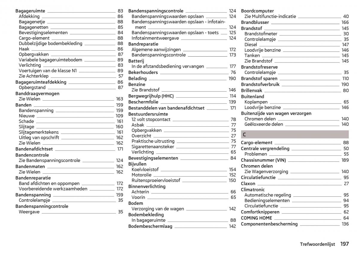 Skoda Rapid handleiding / page 199