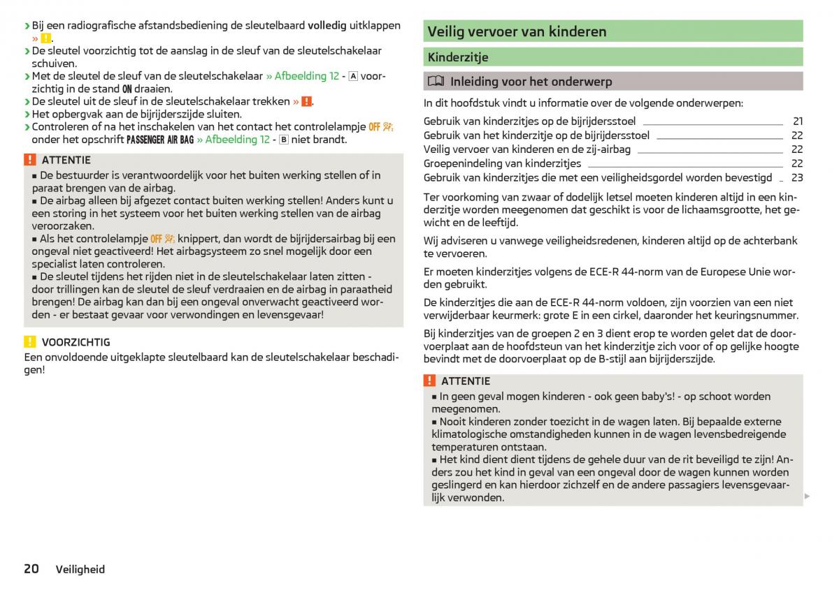 Skoda Rapid handleiding / page 22