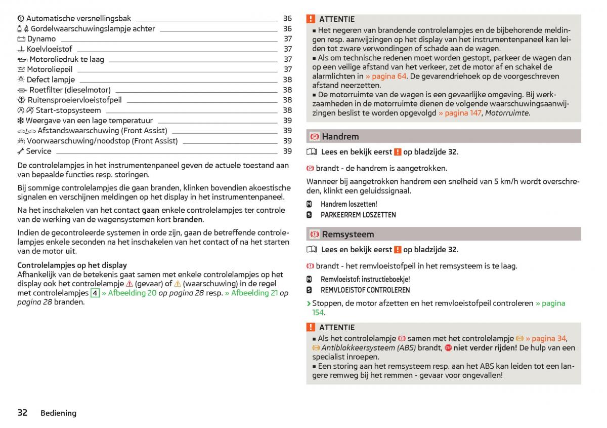 Skoda Rapid handleiding / page 34